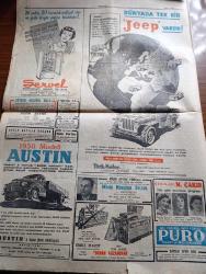 Cumhuriyet Gazetesi - 30 Temmuz 1950 - Savaş hedefi yazan Nadir Nadi Başmakale - Barışseverler Cemiyeti hakkında tahkikat - Behice Boran Adnan Cemgil Vahdettin ve matbaacı Kemal Tevkif edildiler - muhalefet başbakan Adnan Menderes'in demecine cevap veriyor - Belçika ihtilale doğru gidiyor fotoğraf - Celal Bayar yalova'ya geldi - Marmara'da meçhul bir denizaltı yoktur - Kore'de artık ricat edilmeyecek - türkiye-avusturya atletizm karşılaşması - paris'teki komünist Türk talebeleri - diploma alanı hemşireler fotoğraf - haftanın şakaları yazan Burhan Felek - korku yazan Falih Rıfkı Atay - Türkiye güzellik kraliçesi müsabakası Neriman Köksal fotoğraf - posta güvercini yazan Kerime Nadir yazı dizisi - memleketimize İlk defa kadın boks turnuvası Perapalas arkası Eldorado bahçesinde - Beşiktaş Kulübü Başkanı Ekrem Amaç'ın bir teşebbüsü - Müzeyyen Senar Işıl Mefharet Yıldırım Perihan Altındağ Sözeri Cağaloğlu Çiftesaraylar bahçesinde - Üç Silahşörler yazan Alexandre Dumas - Emirgan yalıları