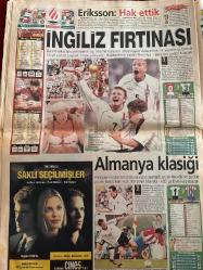 MİLLİYET GAZETESİ DOĞUM GÜNÜ HEDİYESİ - 16 HAZİRAN 2002 -TAM TAKIM 38 SAYFADIR -Haluk Ulusoy-Corrie-Gökalp-Arthur Andersen-Hakan Atalay-Hayati Kaya-Evri̇m Ergi̇n-Sibel Köklü-Bilal Meşe-Hasan Şaş-Yaşar Saygı-Mehmet Demircan-Ortega-Lorant-Aziz Yıldırım-Gilberto Silva-Tayfun-Amaral-Savio-Conceiçaõ-Serdar Bilgili-Hami Mandıralı-Hüseyin Yavuz-Haluk Ulusoy-Beyaz Göl-Sibel Yalın-Kristal-Bilal Meşe-Evrim Ergin-Hakan Atalay-Hayati Kaya-Saraydaki hayalet-Bakan’a tuzak-Türkiye kupayı almalıdır-Troussier memnun-İngiliz fırtınası-Almanya klasiği-Yeni Sambacı Silva-Ortega seferberliği-Kartal kuşatması-Havu zdan bir yılda çıktı Philips’te müdür oldu-Kaya çürüdük etik lazım