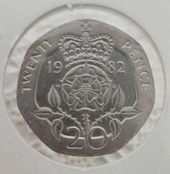 İNGİLTERE BİRLEŞİK KRALLIK 20 PENCE 1982