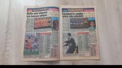 FOTOSPOR 1990 1991 TÜRKİYE FUTBOL LİGİ FİKSTÜRÜ  BEŞİKTAŞ TRABZONSPOR GALATASARAY FENERBAHÇE KARŞIYAKA GAZİANTEP GENÇLERBİRLİĞİ KONYA SARIYER BAKIRKÖY ANKARAGUCÜ BURSASPOR BOLUSPOR AYDINSPOR ADANASPOR ZEYTİNBURNUSPOR KOLEKSIYON NOSTALJİ