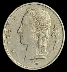 Belçika 1951 1 Frank