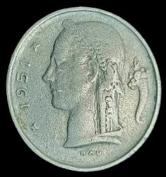 Belçika 1951 1 Frank