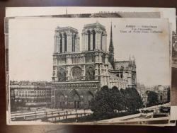 KRT157-- -1920'LER FRANSA PARİS NOTRE DAME KATEDRALİ KARTPOSTAL
