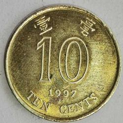 HONG KONG  1997  10 CENT