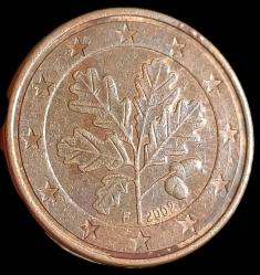 Almanya 2002 F 5 Euro Cent