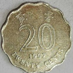 HONG KONG  1997   20 CENT