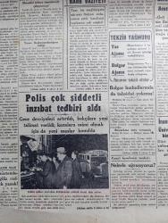 Cumhuriyet Gazetesi - 24 İkinciteşrin (Kasım) 1940 - garip bir tecelli yazan Nadir Nadi Başmakale - şimdi aynı hızla adriyatik sahillerine kaçmakta olan İtalyan süvarileri biri manevra gösterişinde fotoğraf - Yeni hedef Yugoslavya mı - Alman Macar ordularının beraber taarruza geçmeleri muhtemelmiş - Yunan orduları her cepheden adriyatiğe doğru iniyorlar - Mussolini'ye fiili cevabı pek kısa zamanda Yunan ordusu verdi - örfi idare hazırlığı - korgeneral Ali Rıza Artunkal yakında İstanbul'a geliyor fotoğraf - son kararımızın Londra'daki akisleri -  Tas Ajansı ve Bulgar ajansının tekzip yağmuru - inanılmayacak şey üniversitede mühim bir sahtekarlık - Almanya'dan alınan lokomotifler geliyor - şehrin ışıkları kısılırken dükkanlarda elektrik feneri alım satımı fotoğraf - haftanın şakaları yazan Burhan Felek - Biz koyun değiliz yazan Fazıl  Ahmet - küçük hikaye kendi filmi yazan Peride Celal - Balalayka filmi Melek sinemasında - Lorel Hardi haydutlar arasında filmi Saray sinemasında