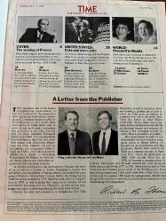 TIME , THE WEEKLY NEWSMAGAZINE , DERGİ - FEBRUARY 17, 1986 - 17 ŞUBAT 1986 - NO.7 -François Mitterrand-Ronald Reagan-Jean-Claude Duvalier-Richard Duncan-Henry Muller-Richard B. Thomas-Margaret Thatcher-Jaime Lusinchi-Muammar Gaddafi-Miguel de la Madrid-Ruhollah Khomeini-Ibrahim Babangida-Claudio Abbado-Felix Mendelssohn-François-René Duchable-Anne-Sophie Mutter-Seiji Ozawa-Ralph Vaughan Williams-Bernard Haitink-Benny Goodman-Leon Pommers-Lisa Grunwald-Robert Reilly-M.E. Hirsh-George Lee Walker-Frank Parkin-A.R. Flowers-Robert Walshe The wooing of France-Cuts and more cuts-Standoff in Manila-A Letter from the Publisher-The Price War Is Here-Throwing Down the Gauntlet-New Pleasures and Promises-The God of Mirrors-The Chronicles of Dododah-Krippendorf’s Tribe-De Mojo Blues-Wales’ Work TIME-The Weekly Newsmagazine-Economy & Business-Music-Books