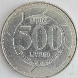 LÜBNAN  2006   500 LİVRES