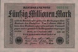 Efemera - ALMANYA 1923 50 MİLYON   MARK ÇİL ALTI - kitantik - kitaLog