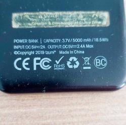 POCKET JUICE, 5000 Mah Çift Şarjlı USB POWERBANK