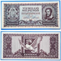 Macaristan 10.000.000 pengo 1946 Çil / Çili az çıkar