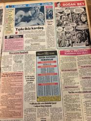 TAN GAZETESİ DOĞUM GÜNÜ HEDİYESİ - 13 OCAK 1984 - TAM TAKIM 8 SAYFADIR -Havva Albayrak-Abdullah Şanal-Şaban Arpadoğan-Bülent Sarp-Cathy St. George-Gülşen Bubikoğlu-Müjdat Gezen-Adnan Kaşıkçı-Alya Toraman-Müjde Ar-Osman Öndeş-Ekrem Bey-Neslihan Baştuğ-Muharrem Atik-Kamil Doğan-İbrahim Akgün-Burhan Şabancıoğlu-Kamil Özkan-Semih Karabacak-Mehmet Tuncer-Yücel Seçkiner-Aydın Siyavuş-Stankovic-Aziz Köp-Hoang Gong Long-Nihat Özgürlü-Murat Kılıçlar-Kont-Hülya Güvenen-Krystyna Henry-Memiş Kaçan-İhsan Topuz-Kamil Koca-Altay Yarman-Ayşe Kaçan-Gazi Ayhan-Erdal İnönü-Turgut Özal-Erdal İnönü-Amerika Denktaş  Kocasını haşladı-Karısını aldatan erkek aldatılır-İşte ilk milyoner-Bir yumruk attı 50 bin lira verdi-Rüyasına giren kızın resmini yaptı-Yaşlı erkeklerle evlendirilen kızlar evlerinden kaçıyor-Seks filmi çevirirken hamile kalıp doğurdu-Paramı altına yatıran Müjde Ar zarara uğradı-Zeynep Sultan-SİMTEL Güreş Şubesi’ni kapattı-Babasından öğrendiğini miniklere öğretiyor-Hasan Bozbey’in gitmemekte di