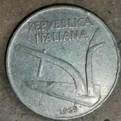 İTALYA 1955  10  LİRE