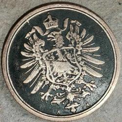 ALMANYA 1874 A  2 PFENNIG