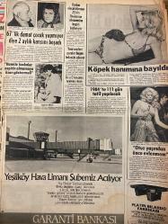 TAN GAZETESİ DOĞUM GÜNÜ HEDİYESİ - 2 OCAK 1984 - TAM TAKIM 8 SAYFADIR -Bülent Aksu-Başar Eser-Marta-Hans Gisela-Bayan Christine-Gülay Eryüce-Osman Öndeş-Fulya-Necdet Kayador-Onur-Asuman Kayador-Fatih Kayador-Nadia Comaneci-Necat Eldem-Hüseyin Küçükoğlu-Lütfiye Ayşe Emre-Kadri Kenerep-Mevher Hanım-Cheery Maskell-Audrey Landers-Franco Andrei  Önümüzdeki 50 yıl içinde neler olacak-Gece yarısı denizden çıkarılan adam karıma kızdığım için kendimi serinletiyordum dedi-Dükkanını temizleyen kızı kirletti-Namusumuz bu kadar ucuz mu-Artık erkeklere masaj yapmıyor-Doktorların bir aylık ömrü var dedikleri çocuk 10 yıl yaşıyor-Erkekler kadınların kadınlar da erkeklerin kalçasına bakıyor-Zeynep Sultan-Ümit dolu bir yıl-Kaptanlar yeni yıla nasıl girdi-Sema’nın hocası aynı zamanda kocası-Fransa’daki bombalı saldırılar Çakal örgütü üstlendi-1984’ün ilk olayları-100 milyonluk kaçakçılık-Dünyada yeni yıla patlayan bombalar arasında girildi-Köpek hanımına bayıldı-67’lik damat çocuk yapmıyor diye 2 aylık k