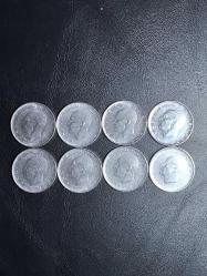 1972/73/74/74/75/76/77/78/79 YILLARINA AİT 8 ADET MADENİ  1 TÜRK LİRASI SETİ ÇA/ÇİL TCM 2323