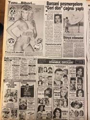 TAN GAZETESİ DOĞUM GÜNÜ HEDİYESİ - 12 EKİM 1988 - TAM TAKIM 8 SAYFADIR -İbrahim Tatlıses-Turgut Özal-Hülya Hanım-Muhammet Diler-Fatih Değirmenci-Halim Çorbalı-Kemal Zorlu-Bülent Ecevit-John Hurt-Edward Wood-Cahide Sonku-Hülya Koçyiğit-Fahri Korutürk-Altan Varol-Kadir Sezer-Barzani-Papandreu-Demirel-İnönü-Cevat Özer-Cevahir Güzel-Arif Kemal-Ayşen Akyol-Meral Arda-Gönül Pınar-Süle Okay-Handan Ceylan-Burçin-Makbule Çiçek-Hülya Sözer-Makbule Çiçek-Merhametli Tülay-Ayten Doğrulmaz-Ayhan Atar-Zeki  Tasarrufu takan yok-Dil dersi yerine aşk dersi alırken yakalandılar-Şimşir Hanım okulu yaktı-Göze göz dişe diş-Halim Çorbalı’nın etekleri tutuştu-Nazar değdi-Gün millilerin-Ezeli rekabet milli maça baskın çıktı-Zorlu yarış-Cahide’nin sayısız kostümü var-Kız evi oğlan evi-Prezervatif süs oldu-Barzani Peşmergelere geri dön çağrısı yaptı-Akaryakıta zam-Kahveci’ye gensoru reddedildi-Öldürürken ağlıyordu-Tülay çılgın aşığına acıdı-Naîm’in Romanı-Cevahir Güzel-Arif Kemal