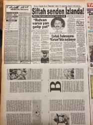 TAN GAZETESİ DOĞUM GÜNÜ HEDİYESİ - 12 EKİM 1988 - TAM TAKIM 8 SAYFADIR -İbrahim Tatlıses-Turgut Özal-Hülya Hanım-Muhammet Diler-Fatih Değirmenci-Halim Çorbalı-Kemal Zorlu-Bülent Ecevit-John Hurt-Edward Wood-Cahide Sonku-Hülya Koçyiğit-Fahri Korutürk-Altan Varol-Kadir Sezer-Barzani-Papandreu-Demirel-İnönü-Cevat Özer-Cevahir Güzel-Arif Kemal-Ayşen Akyol-Meral Arda-Gönül Pınar-Süle Okay-Handan Ceylan-Burçin-Makbule Çiçek-Hülya Sözer-Makbule Çiçek-Merhametli Tülay-Ayten Doğrulmaz-Ayhan Atar-Zeki  Tasarrufu takan yok-Dil dersi yerine aşk dersi alırken yakalandılar-Şimşir Hanım okulu yaktı-Göze göz dişe diş-Halim Çorbalı’nın etekleri tutuştu-Nazar değdi-Gün millilerin-Ezeli rekabet milli maça baskın çıktı-Zorlu yarış-Cahide’nin sayısız kostümü var-Kız evi oğlan evi-Prezervatif süs oldu-Barzani Peşmergelere geri dön çağrısı yaptı-Akaryakıta zam-Kahveci’ye gensoru reddedildi-Öldürürken ağlıyordu-Tülay çılgın aşığına acıdı-Naîm’in Romanı-Cevahir Güzel-Arif Kemal