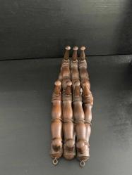 Antika Ahşap Katlanabilir Duvar Askısı