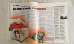 HAFTALIK HABER DERGİSİ - SAYI:03 - 1-7 MAYIS 2003 - 96 SAYFA - DİKKAT! İNTERNET'E GİRDİĞİNİZ İÇİN ÖLDÜRÜLEBİLİRSİNİZ - NOUMA'NIN YAŞAM ÖYKÜSÜ - SAFLAR YENİDEN TUTULUYOR - SOSYETE TARİKATI PRISMA'YA GİRDİK - PAKİZE SUDA GEZDİ VE YAZDI - MAHİR KAYNAK'IN ANILARI - İLHAN SELÇUK İŞKENCE GÖRÜRKEN İÇİM SIZLADI - VATAN GAZETESİ KUPONU - İNTERNET CİNAYETLERİ - EKŞİSÖZLÜK - CEYDA EREM - TITIANA LOUZIDOU - ARİF MARDİN - TRİLYONLUK BORÇ BATAĞINDAKİ KÖY - MAHİR KAYNAK - BİZİ ÇILDIRTAN KADINLAR - İLHAN UÇKAN - TUNÇ BAŞARAN - İSLAM ÇUPİ - KEMAL TAHİR - ŞEBNEM DÖNMEZ - YILMAZ ERDOĞAN - PASCAL NOUMA - PAKİZE SUDA VELİEFENDİ'DE - BODY SALONLARINDA UYUŞTURUCU TRAFİĞİ - METİN UCA - HİLMİ YAVUZ - SİNAN ÇETİN - CAN KOZANOĞLU - CENGİZ ÖZDEMİR - ARDA USKAN - VEDAT ÖZDEMİROĞLU - SEREN GÖKSEL - KADININ ANATOMİSİ 30 MADDEDE - AKIL DEFTERİ - ŞÖHRETLER BORSASI - ZEKÂ OYUNLARI - HASAN KAÇAN - ÖZGÜR YİCİ - NUR TOPRAKOĞLU - ORHAN TURPCU - EMEL KOVAL - FUNDA ELİF KOÇABAŞ - EMRAH BACAK - CAN DERİN - YUSUF GÖKÇEK - AYE