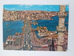 Keskin Color:  112 C İstanbul ve Güzellikleri - GALATA KÖPRÜSÜ temalı KARTPOSTAL ( POSTCARD) 22/15 cm.