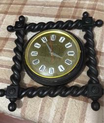 Vintage Alman Yapımı  Ahşap Çerçeveli  Kienzle Duvar saati