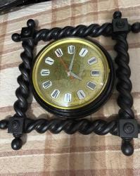 Vintage Alman Yapımı  Ahşap Çerçeveli  Kienzle Duvar saati