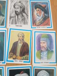 OCAK YAYINLARI / Türk Büyükleri 18 Adet KARTPOSTAL ( AHMET YESEVİ, OĞUZHAN,BİRUNİ, YUNUS EMRE, MEVLANA, AHİ EVRAN.. )