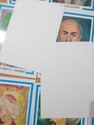 OCAK YAYINLARI / Türk Büyükleri 18 Adet KARTPOSTAL ( AHMET YESEVİ, OĞUZHAN,BİRUNİ, YUNUS EMRE, MEVLANA, AHİ EVRAN.. )