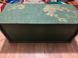 VİNTAGE AHŞAP EL YAPIMI 6 ÇEKMECELİ TAKI AKSESUAR  VEYA DİKİŞ NAKIŞ KUTUSU