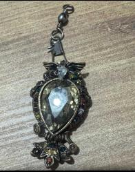 Katherine's Koleksiyonu Yapay Elmas Mücevherli Baykuş Süsü Broş Kolye veya Anahtarlık