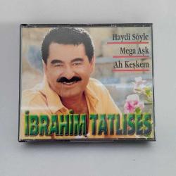 CD İbrahim Tatlıses Haydi Söyle, Mega Aşk, Ah Keşkem. Raks dönem baskı 3 cd box albüm koleksiyonluk