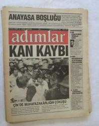 ADIMLAR Siyasi Haber ve Yorum Gazetesi, 1 Ocak 1989 - 14-27 Ocak 1990, Sayı: 1, 2, 3, 4, 5, 6, 7, 8, 9, 10, 11, 12, 13, 14, 17, 20, 21, 23, 25, 26, 27 [21 ADET]