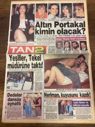 TAN 2 GAZETESİ DOĞUM GÜNÜ HEDİYESİ - 18 EKİM 1988 - 4 SAYFADIR - Türkan Şoray-Zuhal Olcay-Müjde Ar-Şahika Tekand-Hülya Koçyiğit-Senar Şen-Kemal Sunal-Ayşe Arman-Ahmet İnnam-Neriman Günay-Leyla Somer-Halil Kurtoğlu-Donald Pleasence-Ray McAnally-Charlton Heston-Tom Peck-Gioia Scola-David Brandon-Sam Jones-Kimberly Pistone-Janet Laine Green-Dehl Berti-Julia Montgomery-Steven Memel-Michael York-Edwige Fenech-Robert Hooks-Richard Jaeckel-Ken Olandt-Cece Verrell-John David Bland-Güzin Abla-Rogip Derin-Murat Oğlu-Cemal Güngör-İsmail Akça Altın Portakal kimin olacak-Yeşiller Tekel müdürüne taktı-Dedeler dansöz oynattı-Neriman kuyusunu kazdı-Leyla Somer de sahneye soyundu-Videonuzda bulunması gereken seçkin kasetler-Cehennem savaşçıları-Yaşamak için-Gücün sınırı-İmparatorluk kulesi-Universal Video-Film-Vizyon filmlerini gururla sunar-Duru süper prodüksiyon listesi-Haftanın kasetleri-Vurgun-Fatih’in fedaisi Durakoğlu-Yıldızların mesajı-Burun kemiğim eğri-Barışmadan sonra hareket-Ailesini hor gör