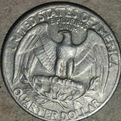 AMERİKA 1965    25 CENT  ÇEYREK DOLAR