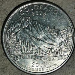 AMERİKA   2006 P     25 CENT    ÇEYREK DOLAR HATIRA  COLORADO