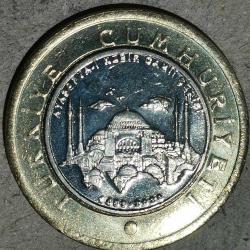 LOT.2 » TÜRKİYE 2020  1 TL  HATIRA AYASOFYA CAMİİ ÖZEL KAPAMASINDA