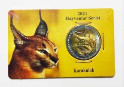 HAYVANLAR SERİSİ 2021 KARAKULAK DARPHANE HATIRA PARASI..