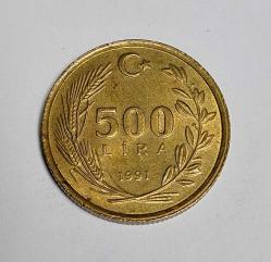 1991 MADENİ 500 LİRA