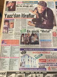 SAKLAMBAÇ GAZETESİ DOĞUM GÜNÜ HEDİYESİ - 15 NİSAN 1989 - TAM TAKIM 8 SAYFADIR -Nilüfer - Müşerref Akay - Fulya Kumru - Fikret Hakan - Metin Milli - Zeki Çetin - Harika Avcı - Bedri Baykam - Bülent Ersoy - Boy George - Elton John - Yazz - Dieter - Nino - Guns N’ Roses - Matt Goss - Hz. Muhammed - Şah İsmail - Sinan - Şah Tahmasp - Süleymaniye Camii - Hacı Bektaş Veli - Süleyman Demirel - Sevmek ve sevilmek için yaratılmışım - Paylaşılamayan çocuk - Yeşilçam’a bir afet düştü - Metin Milli’nin gizli karargahı - Buruk nikah - Huzurlarınızda üniversiteli Harika - Bülent Ersoy’un rekoru - Bu ne sevgi ah - Yazz’dan itiraflar - En güçlü Metal - Bir alemdi ortaoyunu - Selimiye’yi Sinan’dan başkası yapamazdı - Fatih’in gemileri Haliç’te - En sonunda erkekleri gömleksiz bıraktılar - Dişlerin arasındaki gerçekler - Devamlı yorgunluğun 5 sebebi - Evlilik dediğin - Baharla gelen hastalık göz iltihaplanması