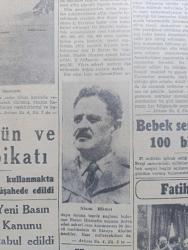 Cumhuriyet Gazetesi - 15 Temmuz 1950 - milli müdafaamız ve Türk donanması yazan Abidin Daver Başmakale - meclis dün af kanununu kabul etti - Celal Bayar bu sabah İstanbul'a geliyor - Nazım Hikmet de affedildi fotoğraf - cumhurbaşkanı Celal Bayar Dün İzmir'de Gaziantep muhribine binerken fotoğraf - 15 Mayıs 1950'den önce işlenen suçlar affedildi - İstanbul'daki Amerikan konsolosunun tamimi - Bebek sergisini 15 günde 100 bin kişi gezdi - Fatih Sultan Mehmet'in türbesi Dün açıldı fotoğraf - Kore'de savaş şiddetlendi - donanmamızın dün ve dün geceki tatbikatı - Şeker Bayramı yazan A. Adnan Adıvar - Sadrazam Tevfik Paşa - akbank'ın İstanbul şubesi açıldı - Türkiye güzellik kraliçesi müsabakası İclal Kural fotoğraf - büyük işlere doğru yazan Burhan Felek - Ankara'da Dün yapılan güreşler -  Üç Silahşörler yazan Alexandre Dumas - İstanbul Ankara Radyosu Programı - Müzeyyen Senar Işıl Zehra Bilir Suzan Güven Mualla Gökçay Yenikapı M. Çakır Gazinosunda - Montemar Revüsü Açık Hava Tiyatrosunda