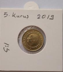 Türkiye Cumhuriyeti 2019 Yılı 5 Kuruş   (4313)
