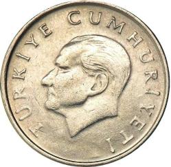 Türkiye Cumhuriyeti 1999 Yılı 25 Bin Lira Tura'ya Göre Ters  (5124)