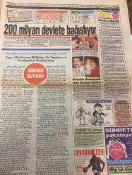 TAN GAZETESİ DOĞUM GÜNÜ HEDİYESİ - 12 EYLÜL 1992 - TAM TAKIM 10 SAYFADIR -Çiğdem-Ajda Pekkan-Fatma Girik-Zeynep Mangır-Bülent Ersoy-Davıd Malkson-Sibel Barış-Selami Şahin-Didem Hanım-Tuncay Yalın-Zeyer-Namık ŞAHİN-Fadil Öz-Teoman Atik-Gülay Pınarbaşı-Gülçin Burçin-Nurlihan Han-İbrahim Tatlıses-Zeki Müren-Emel Sayın-Ajda Pekkan-Neşe Karaböcek-Seyfi Nefzavi-Ringo Star-Francesca Star-Paul Manning-Selim Tüner-Metin Şentürk-Yeni Tan-Kemal Gönül-Parayı bastıranlar 400 yıl yaşayacak-Bizi tele kız gibi kullanıp sattılar-İngiltere’nin Bülent Ersoy’u evlendi-Tefeci Zeynep verem oldu-Sapık bakan-Benden başka herkes mantar-Bizim evde artık üç erkek var-Müdür beyler Tutti Frutti güzeli oldu-Novak’a son şans-Beşiktaş’ta Zeyer korkusu-İçinden Yaşar geçen fotoroman-Dayaktan sonra gelen aşk geceleri-200 milyarı devlete bağışlıyor