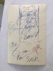 GÜNERİ TECER'İN ORİJİNAL FOTOĞRAFI - 18 x 12 cm EBADINDA  - GÜNERİ TECER SAÇ EKİMİ SONRASINDA OTURUP POZ VERİRKEN YAKINDAN ÇEKİLMİŞ BİR KARE