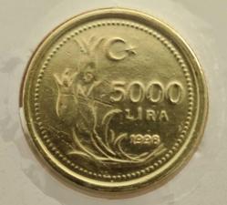 5000 LİRA 1998
