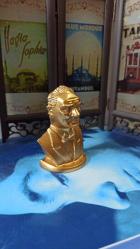 mini gold Atatürk büst & 8 cm