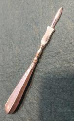 Tıp Aleti, Cerrah Aleti, Osmanlı Dönemi 800 Ayar Gümüş Damgalı Bistürü 11,5 cm. 14 gram.