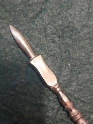 Tıp Aleti, Cerrah Aleti, Osmanlı Dönemi 800 Ayar Gümüş Damgalı Bistürü 11,5 cm. 14 gram.